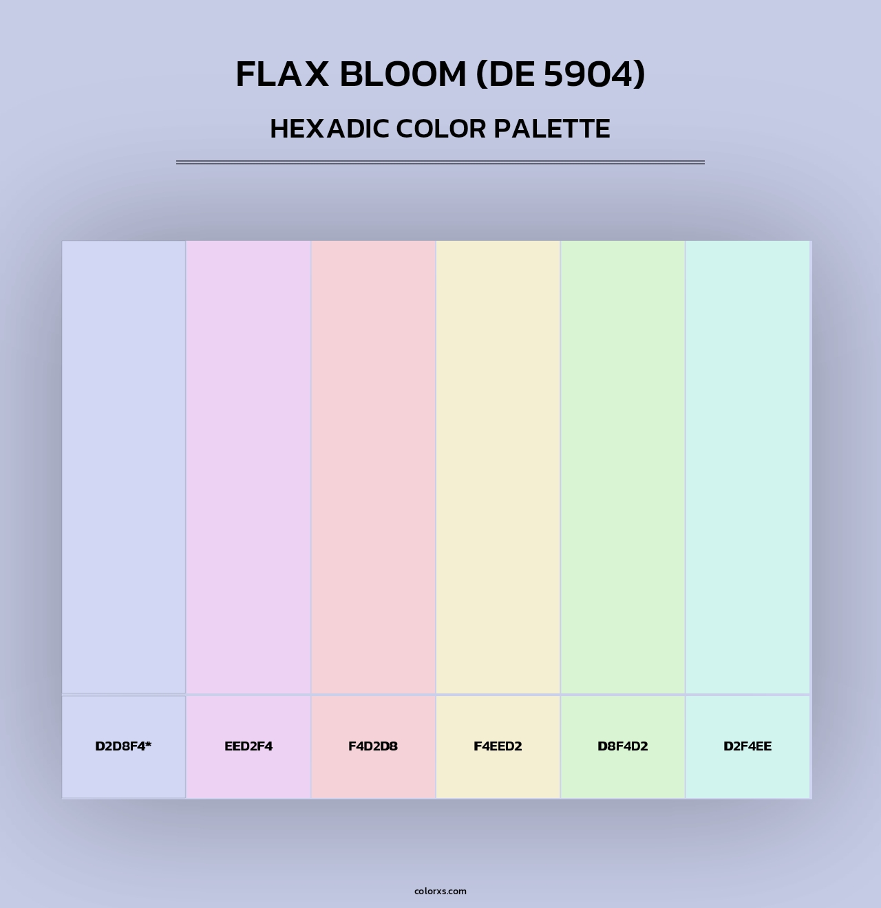 Flax Bloom (DE 5904) - Hexadic Color Palette
