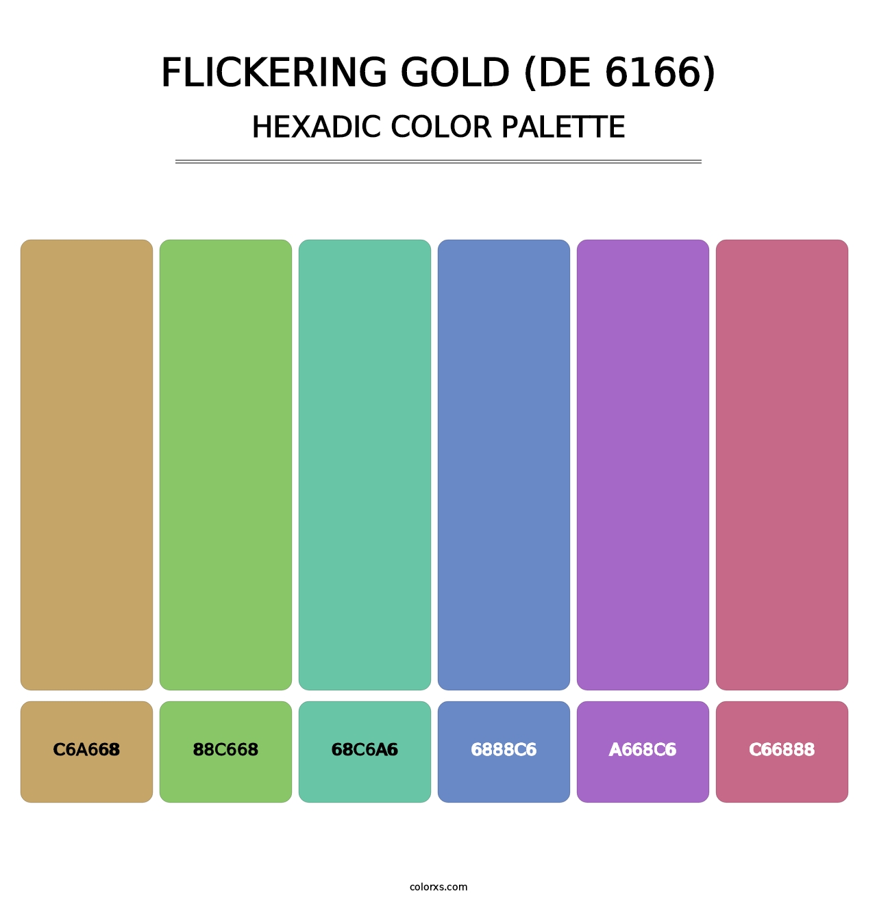 Flickering Gold (DE 6166) - Hexadic Color Palette