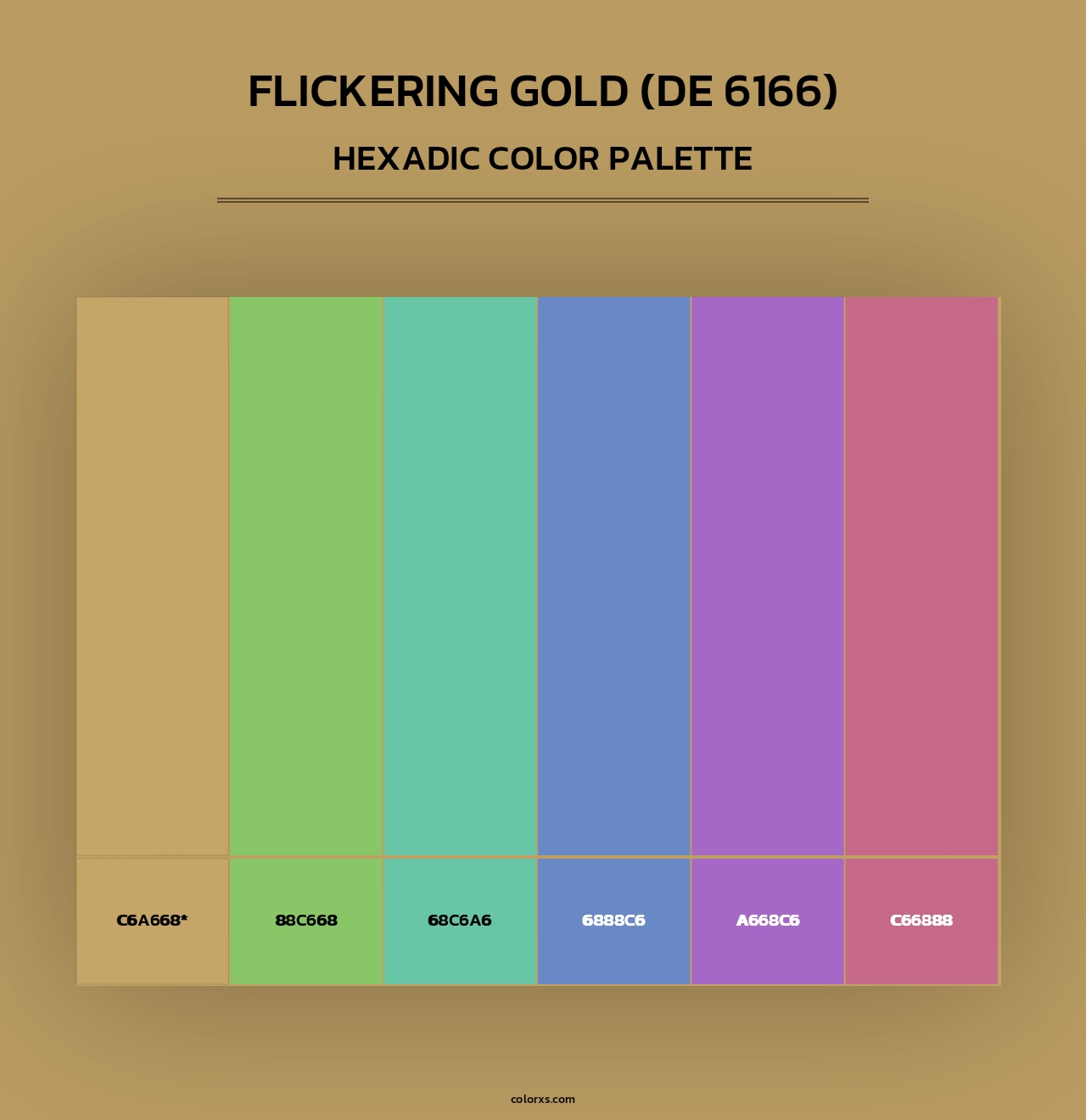 Flickering Gold (DE 6166) - Hexadic Color Palette