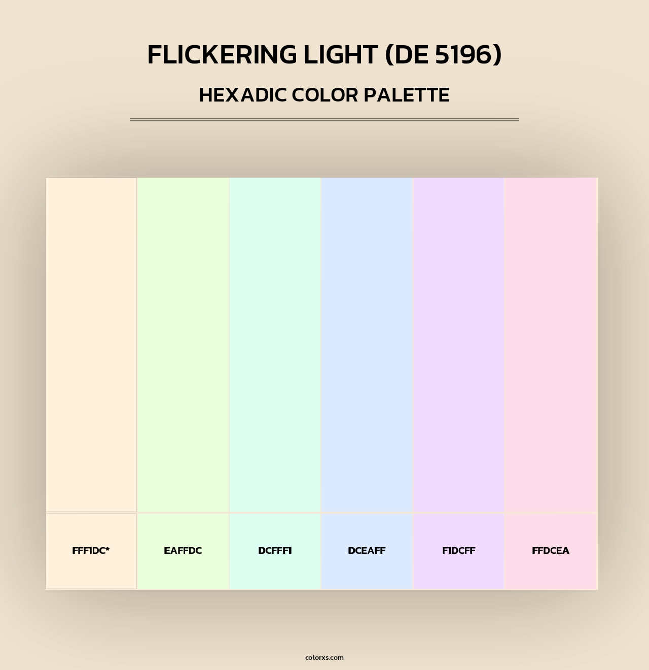 Flickering Light (DE 5196) - Hexadic Color Palette