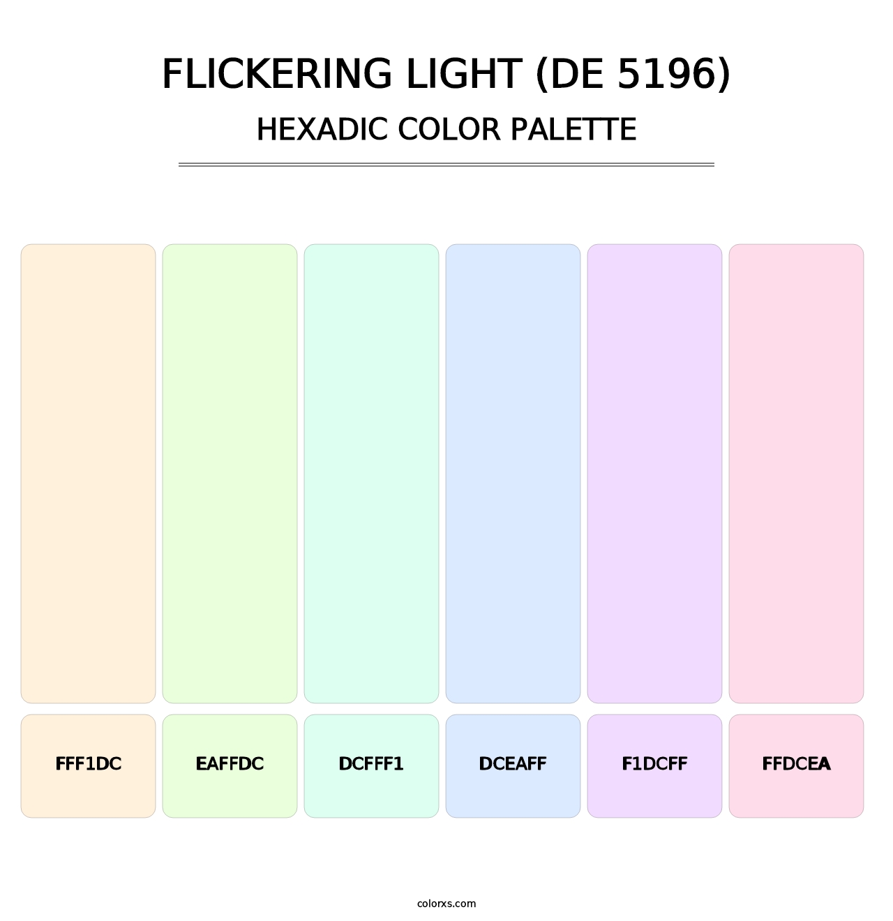Flickering Light (DE 5196) - Hexadic Color Palette