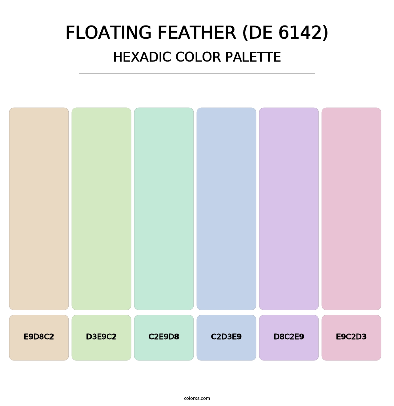 Floating Feather (DE 6142) - Hexadic Color Palette