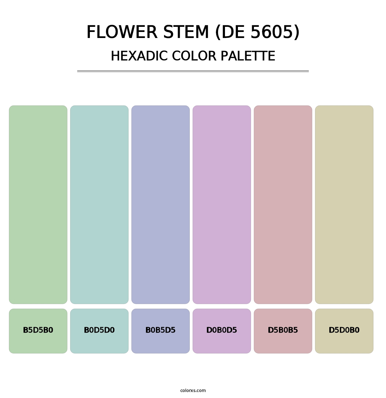 Flower Stem (DE 5605) - Hexadic Color Palette