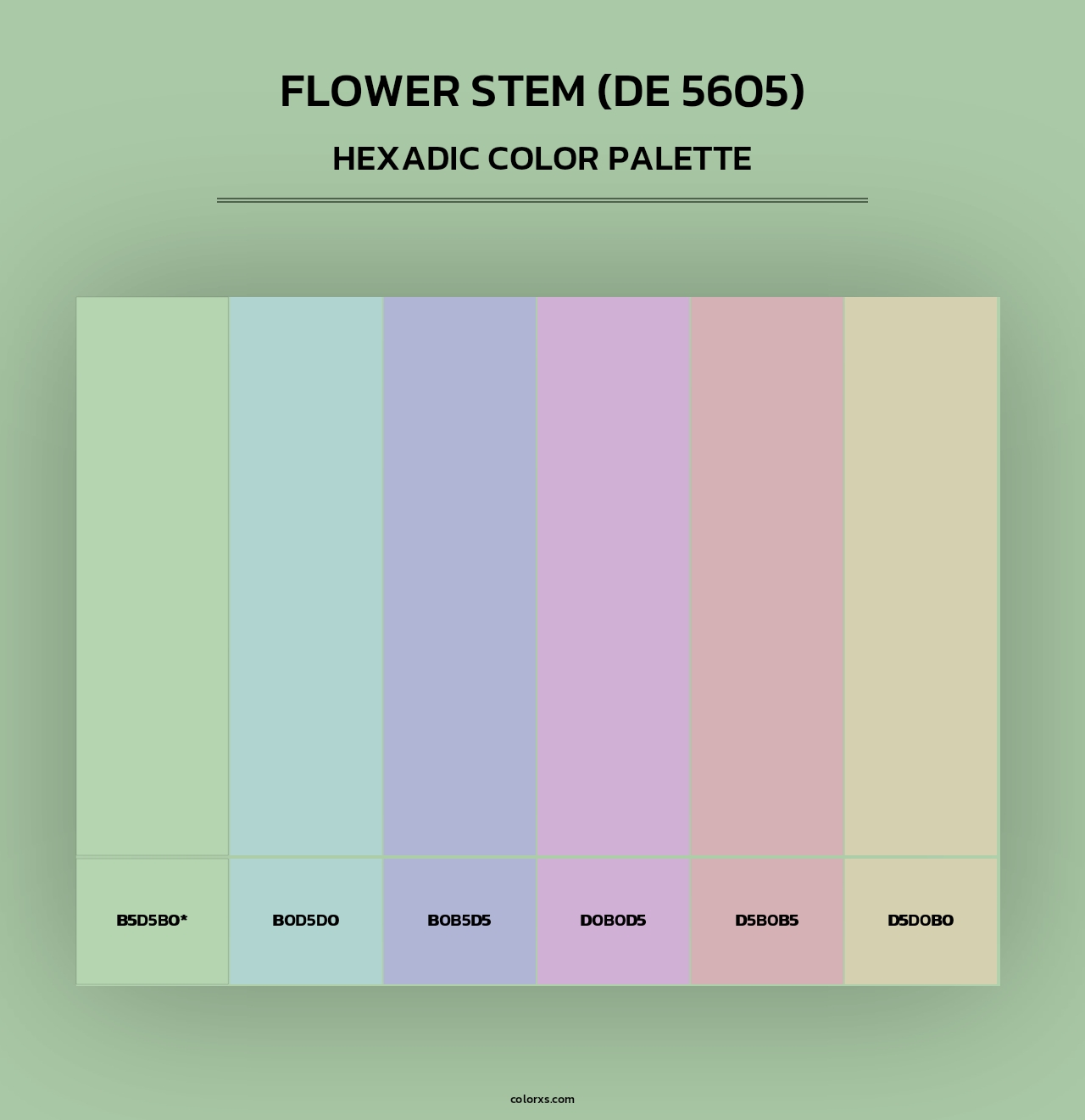 Flower Stem (DE 5605) - Hexadic Color Palette