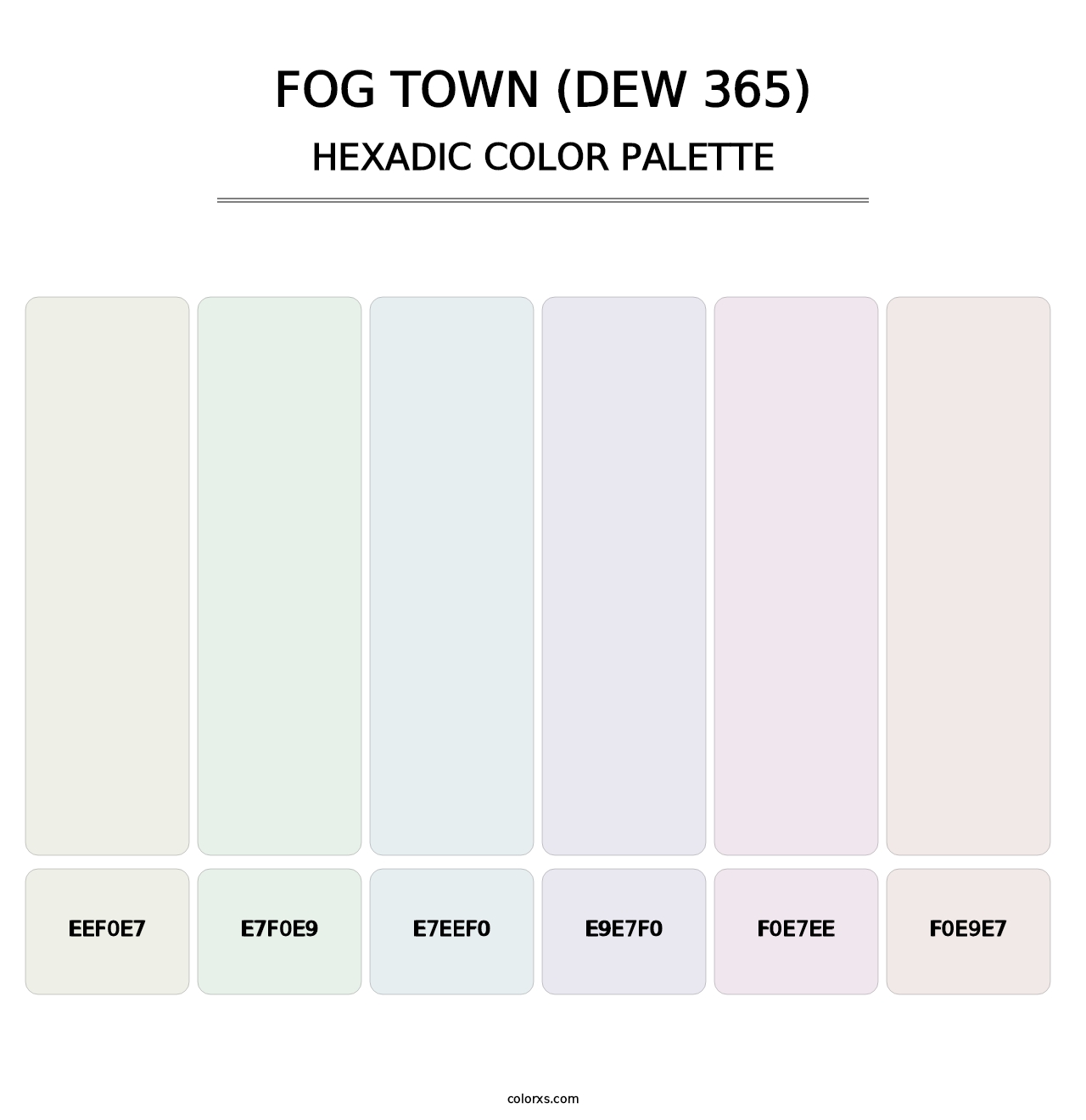 Fog Town (DEW 365) - Hexadic Color Palette