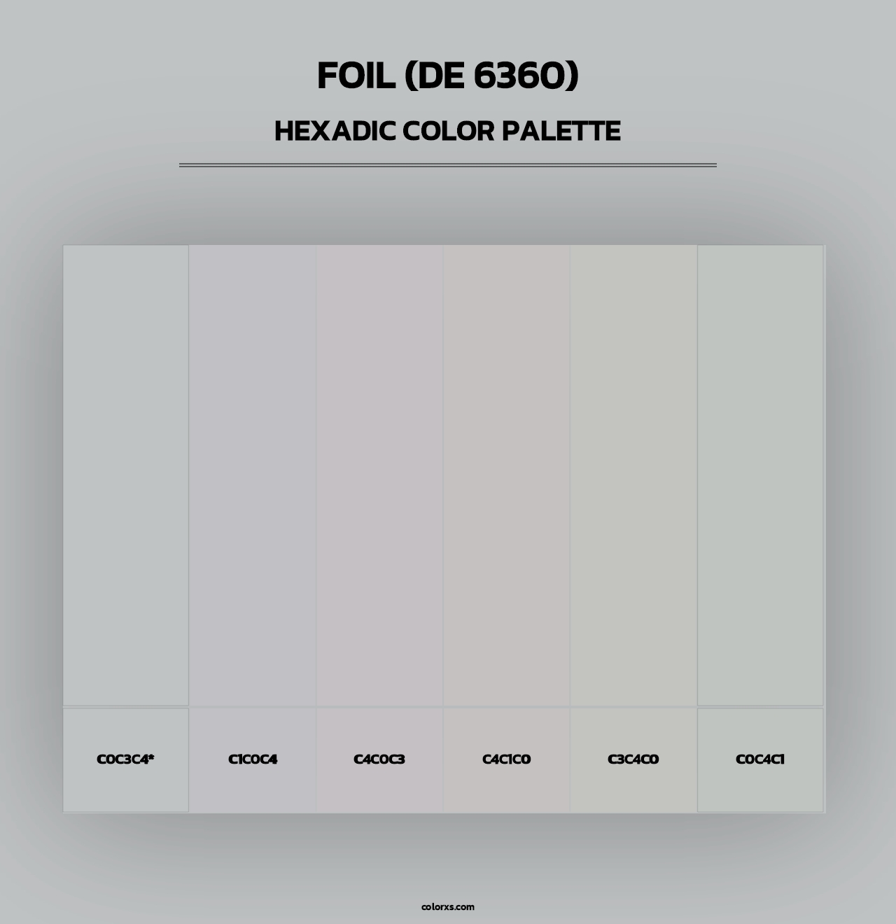 Foil (DE 6360) - Hexadic Color Palette