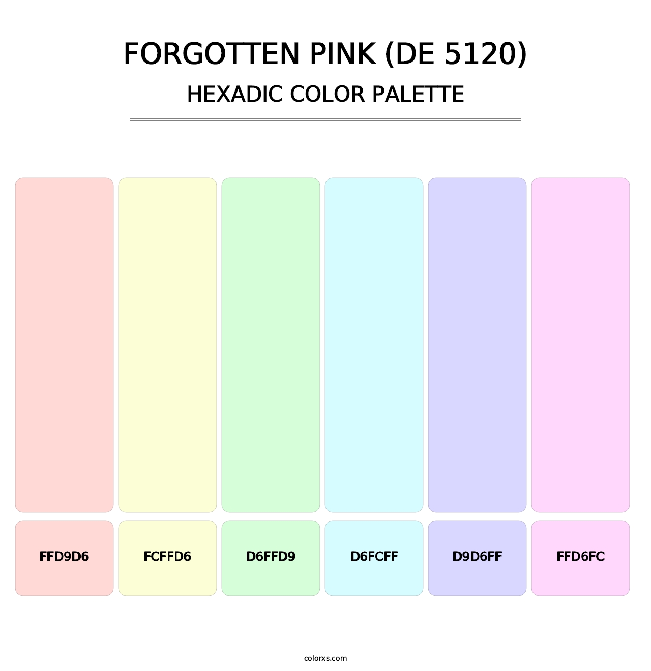 Forgotten Pink (DE 5120) - Hexadic Color Palette