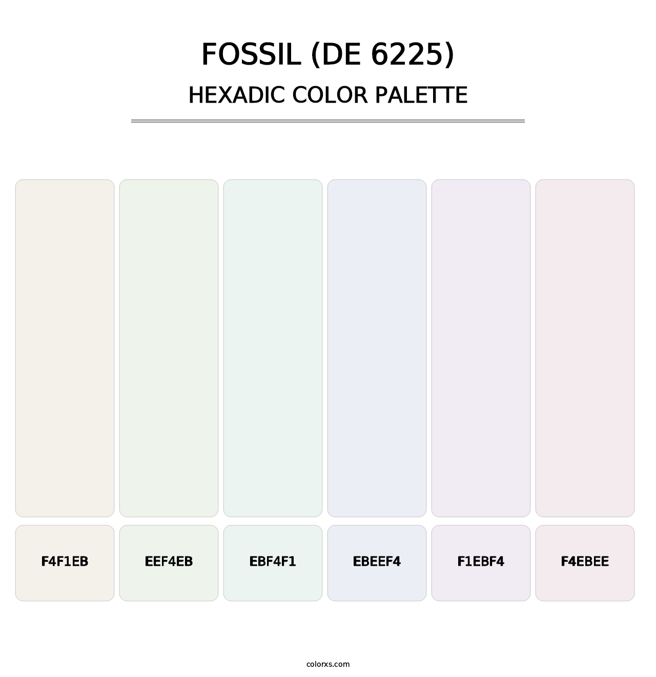 Fossil (DE 6225) - Hexadic Color Palette