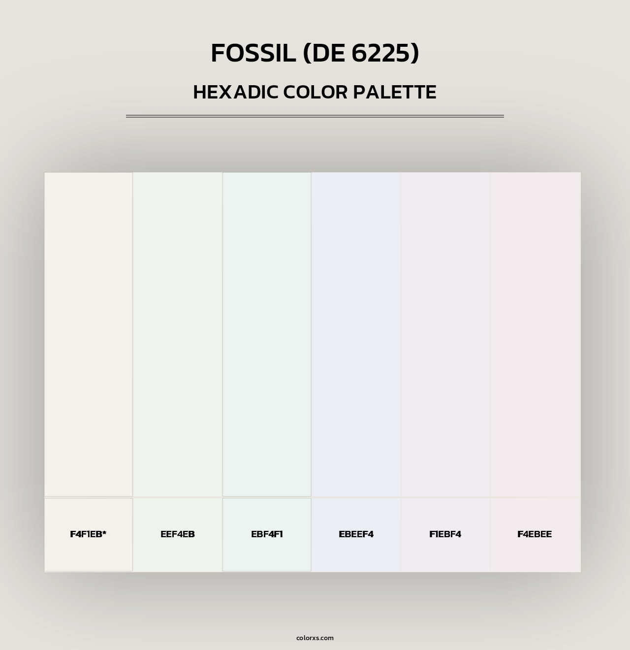 Fossil (DE 6225) - Hexadic Color Palette