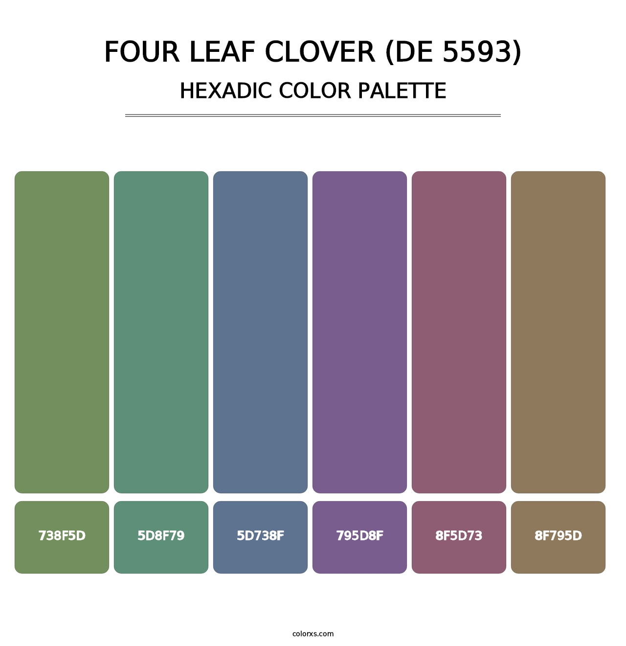 Four Leaf Clover (DE 5593) - Hexadic Color Palette