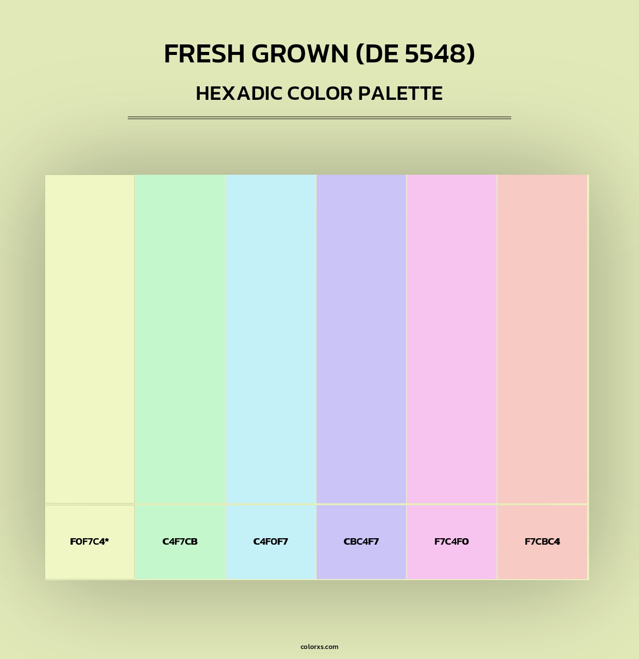 Fresh Grown (DE 5548) - Hexadic Color Palette
