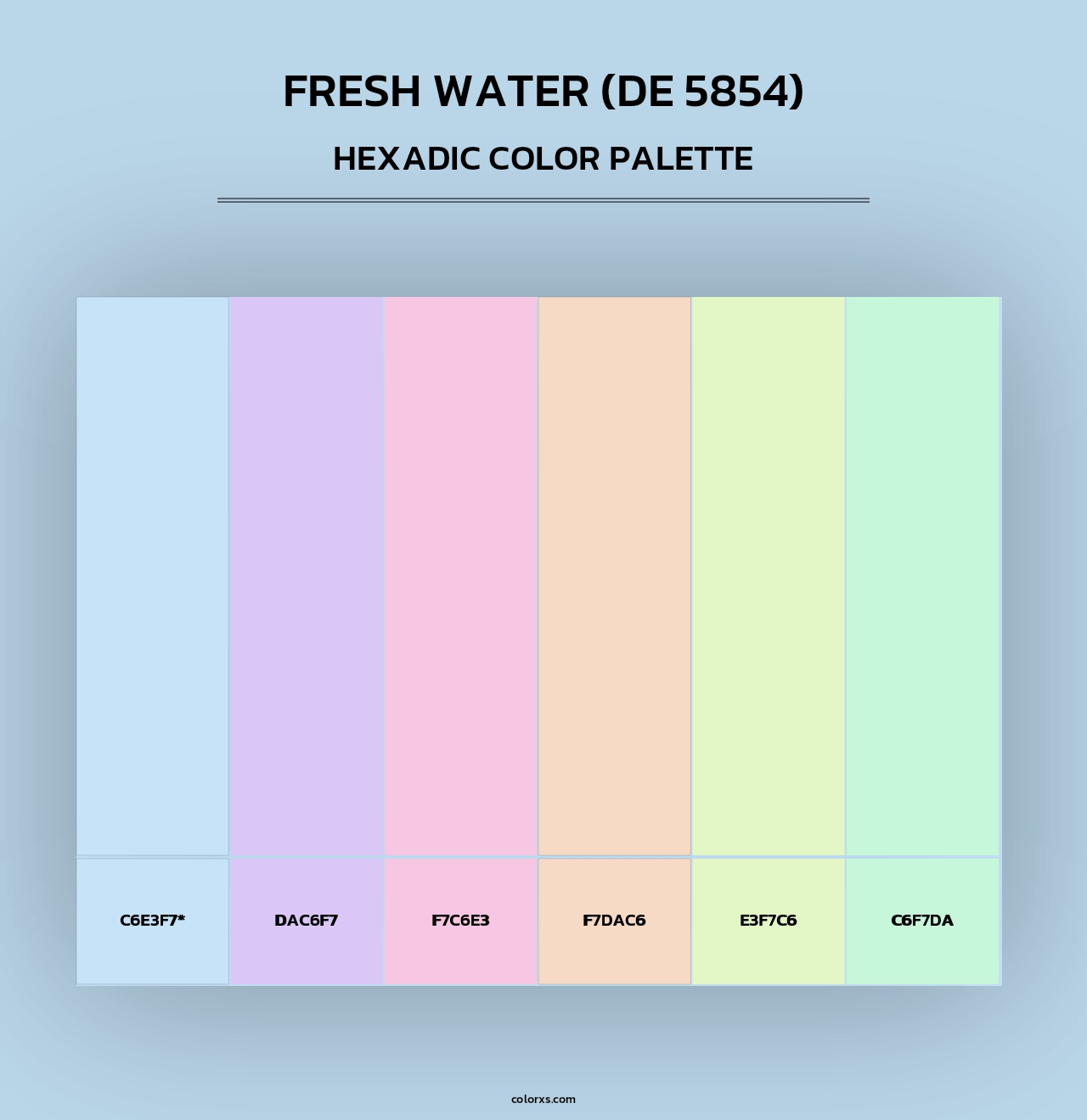 Fresh Water (DE 5854) - Hexadic Color Palette