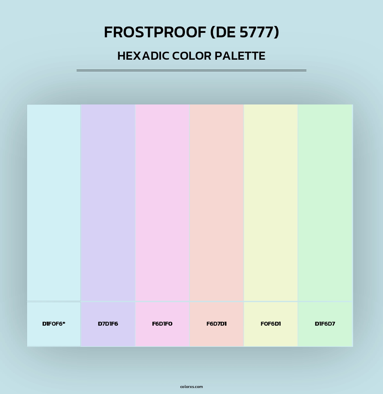 Frostproof (DE 5777) - Hexadic Color Palette
