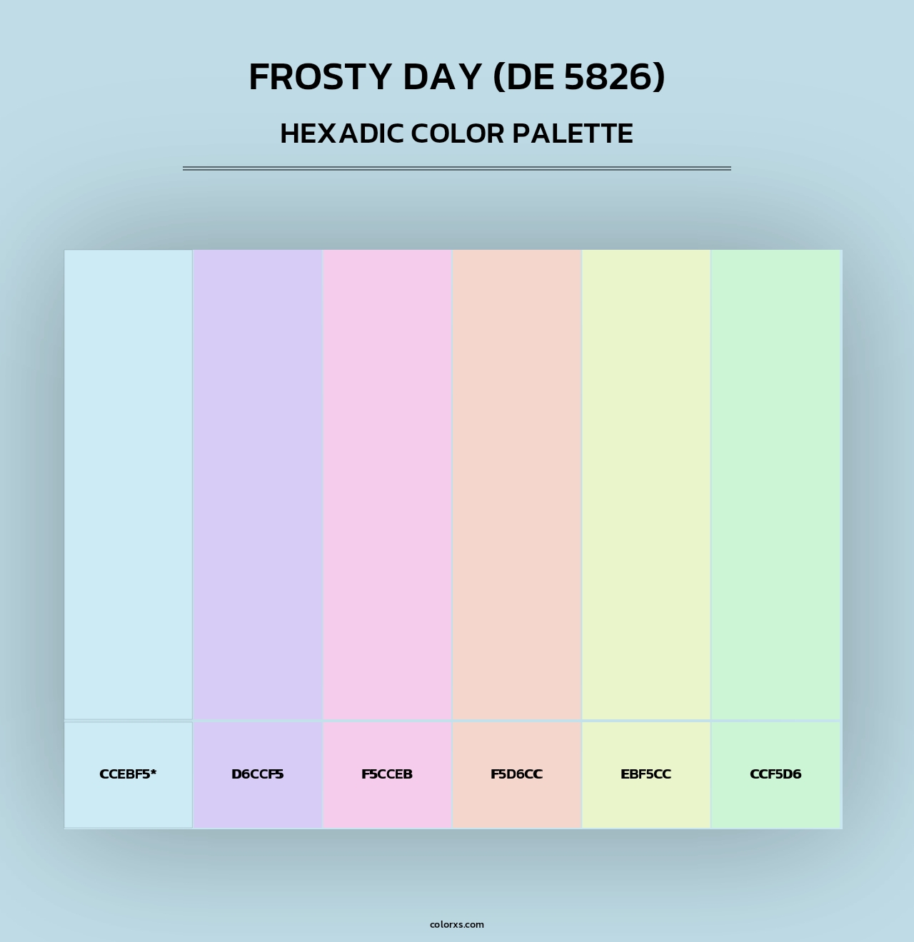 Frosty Day (DE 5826) - Hexadic Color Palette