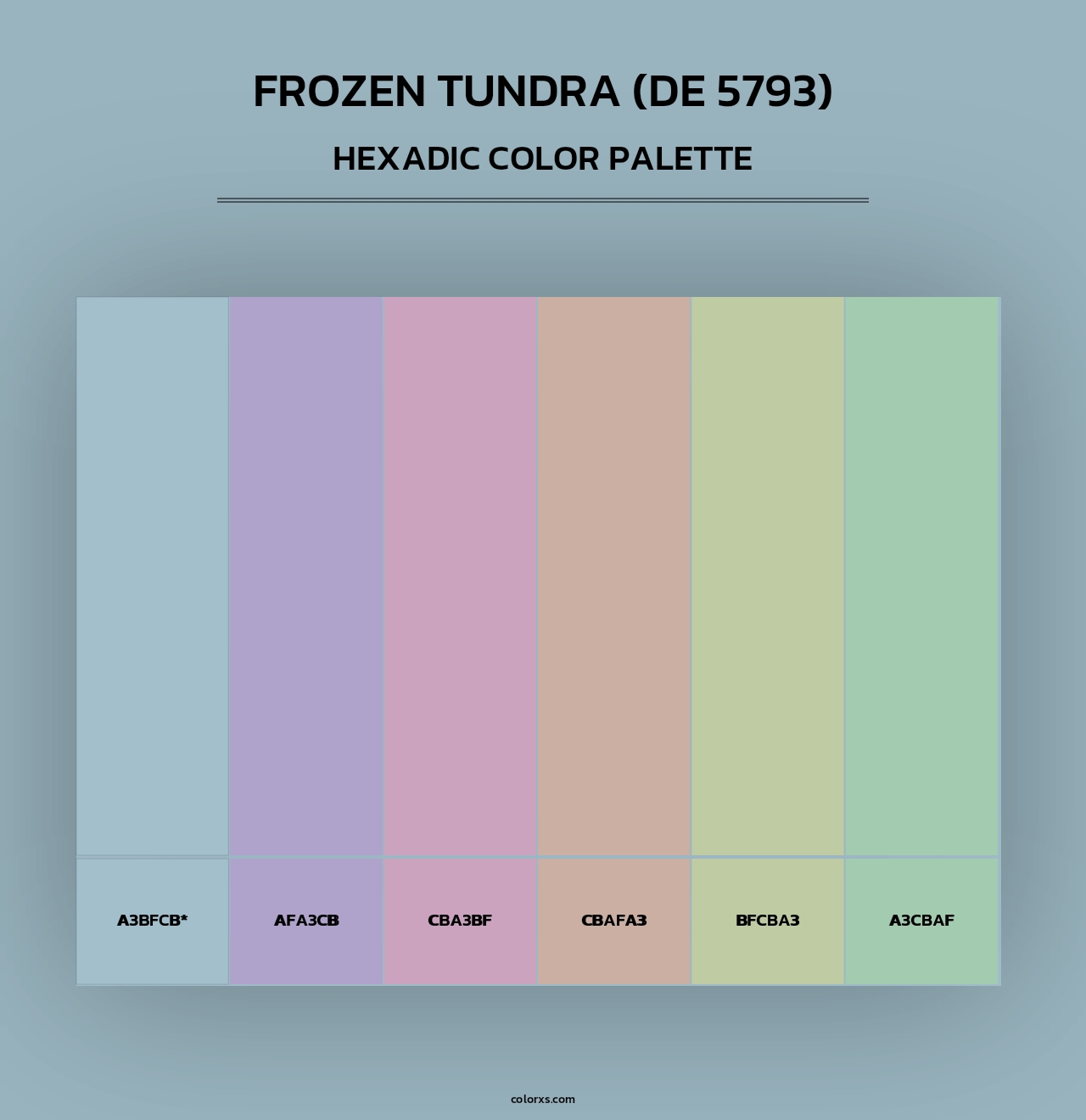 Frozen Tundra (DE 5793) - Hexadic Color Palette
