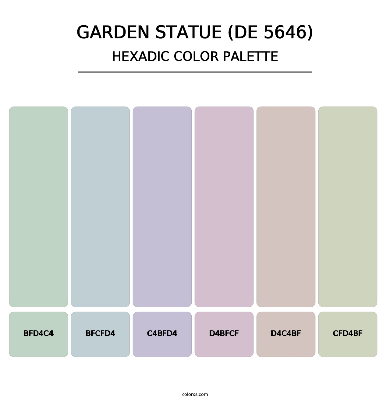 Garden Statue (DE 5646) - Hexadic Color Palette