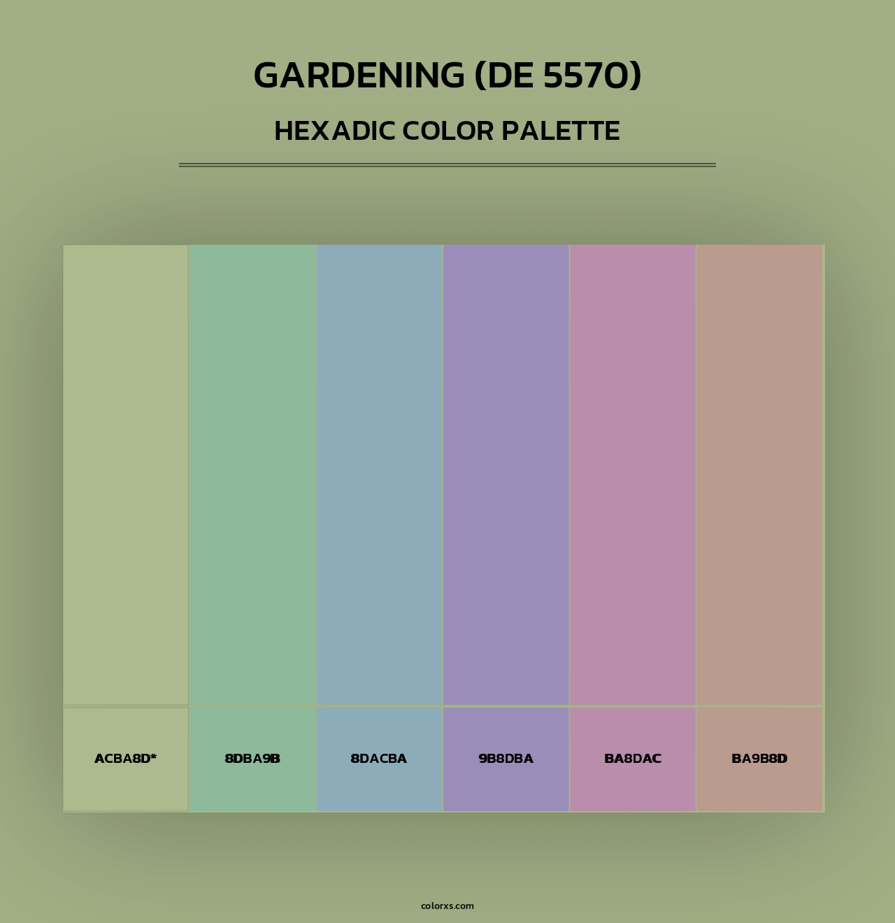 Gardening (DE 5570) - Hexadic Color Palette