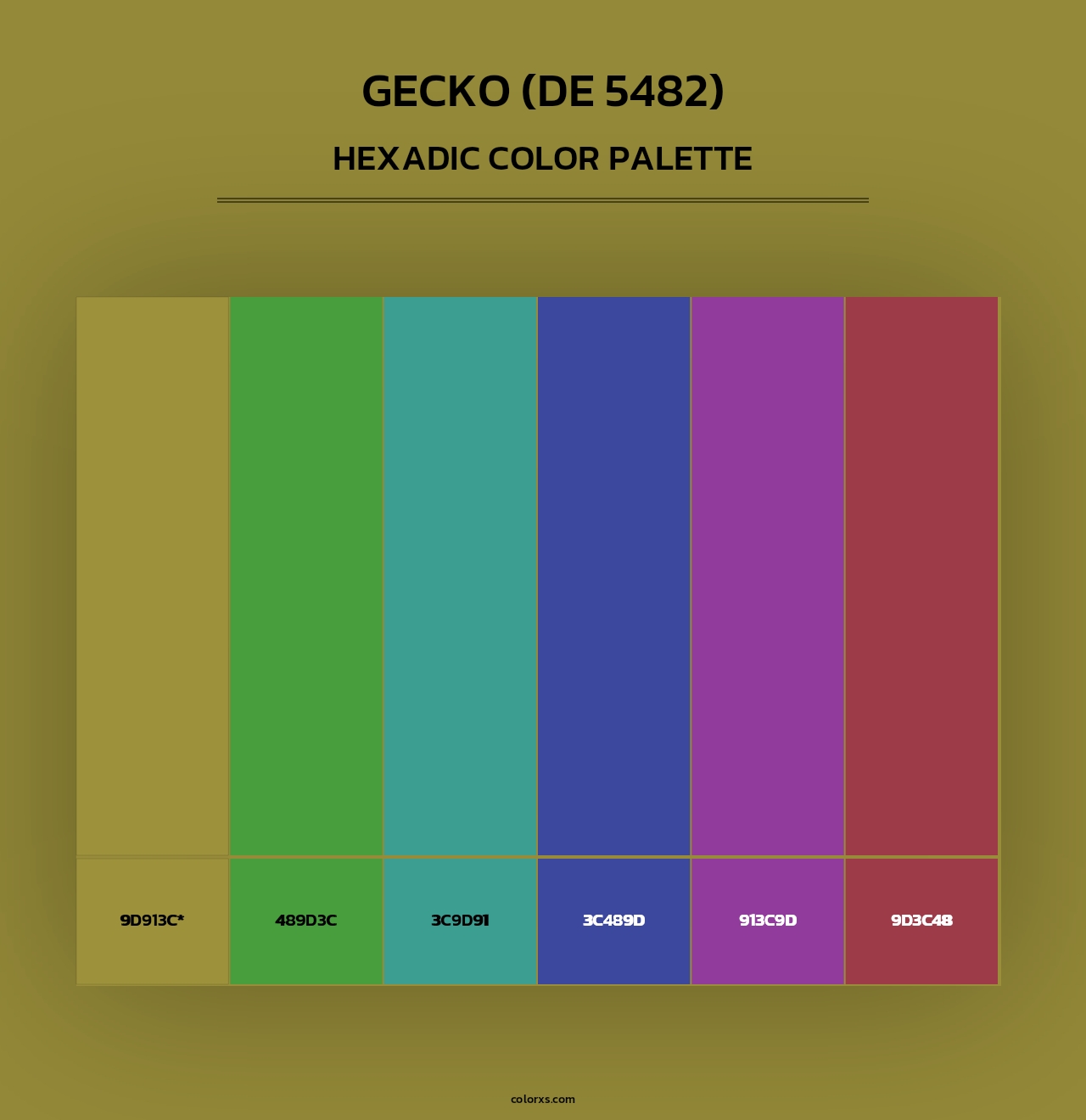 Gecko (DE 5482) - Hexadic Color Palette