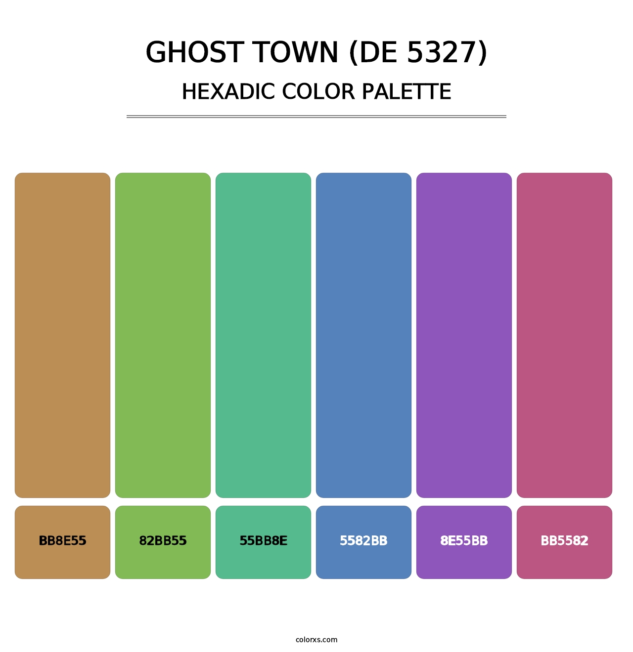 Ghost Town (DE 5327) - Hexadic Color Palette