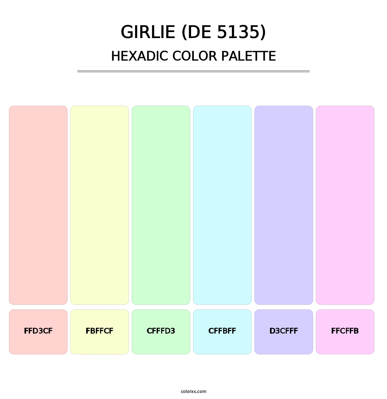 Girlie (DE 5135) - Hexadic Color Palette