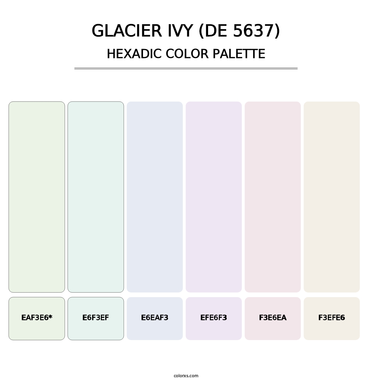 Glacier Ivy (DE 5637) - Hexadic Color Palette
