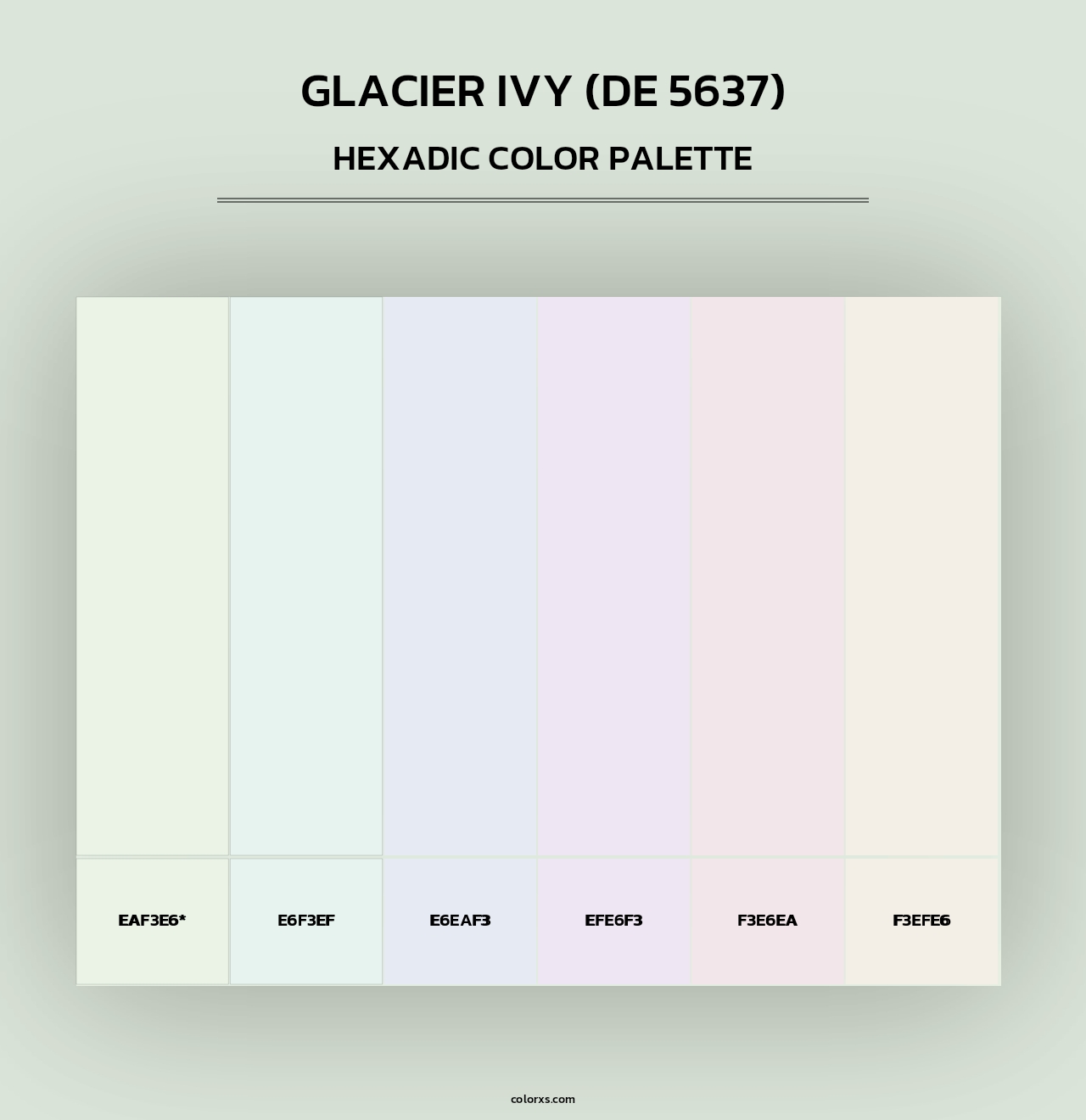 Glacier Ivy (DE 5637) - Hexadic Color Palette