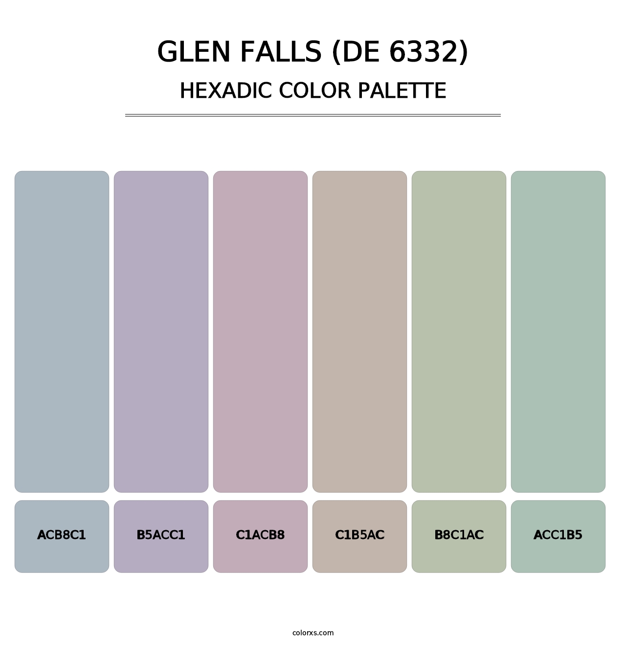 Glen Falls (DE 6332) - Hexadic Color Palette