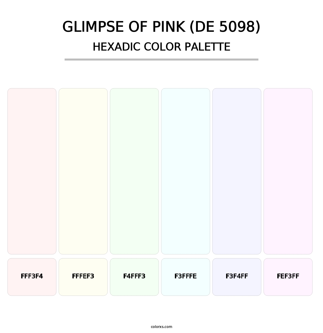 Glimpse of Pink (DE 5098) - Hexadic Color Palette