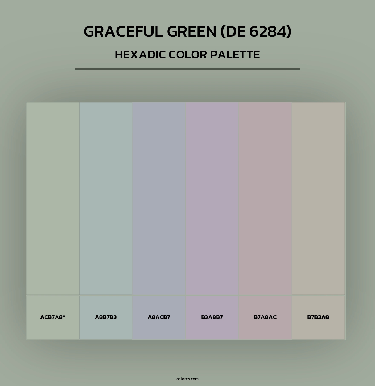 Graceful Green (DE 6284) - Hexadic Color Palette