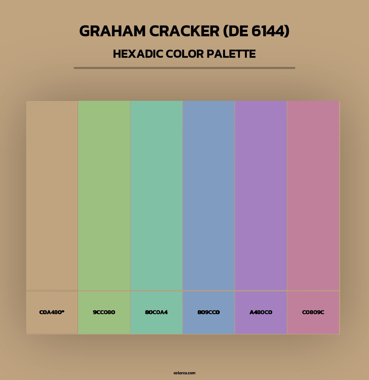 Graham Cracker (DE 6144) - Hexadic Color Palette