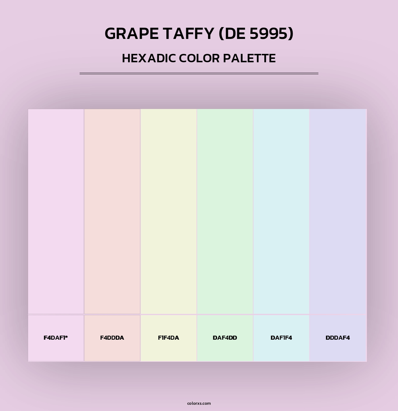 Grape Taffy (DE 5995) - Hexadic Color Palette