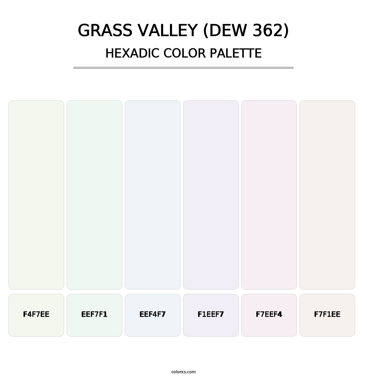 Grass Valley (DEW 362) - Hexadic Color Palette