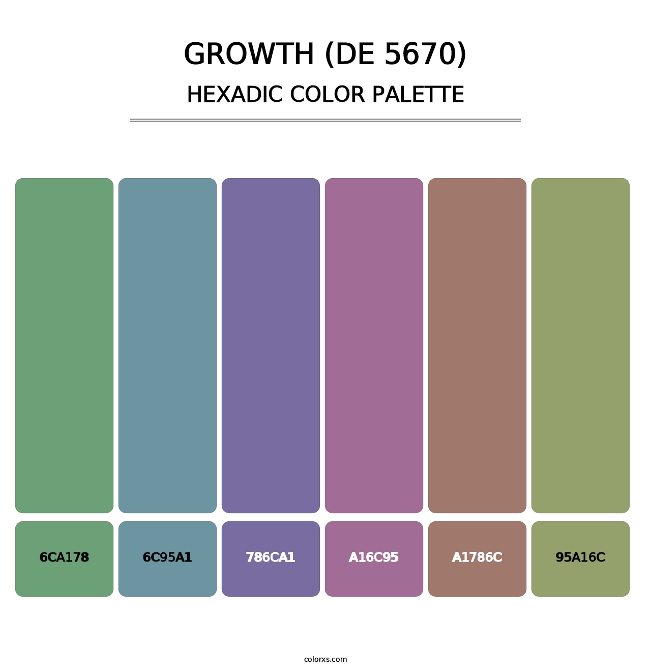 Growth (DE 5670) - Hexadic Color Palette