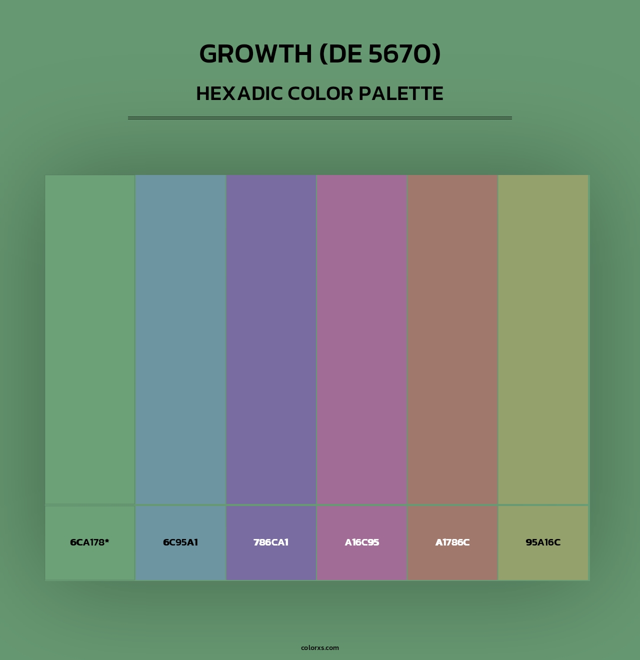 Growth (DE 5670) - Hexadic Color Palette