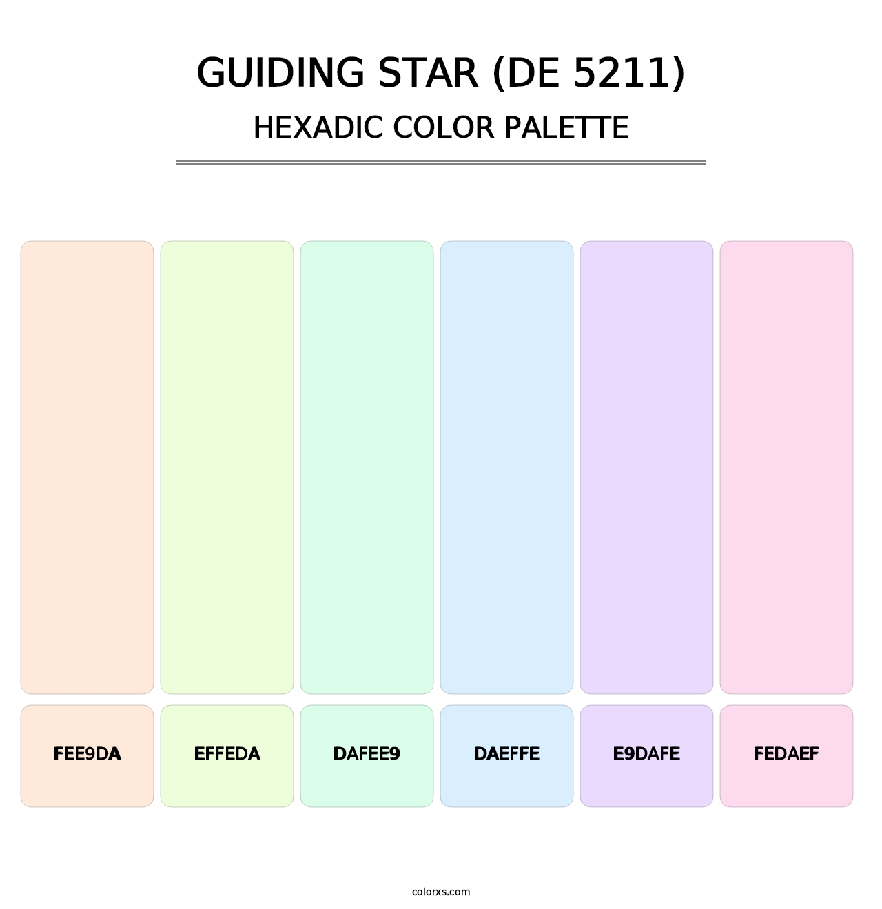 Guiding Star (DE 5211) - Hexadic Color Palette