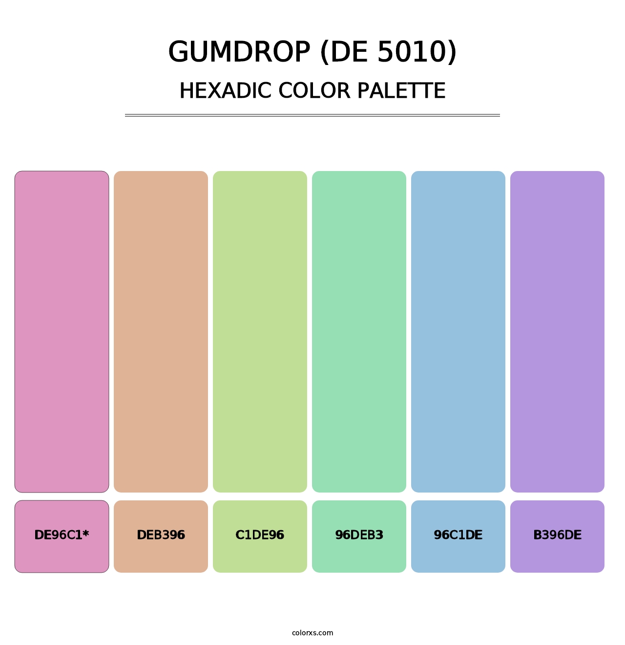 Gumdrop (DE 5010) - Hexadic Color Palette