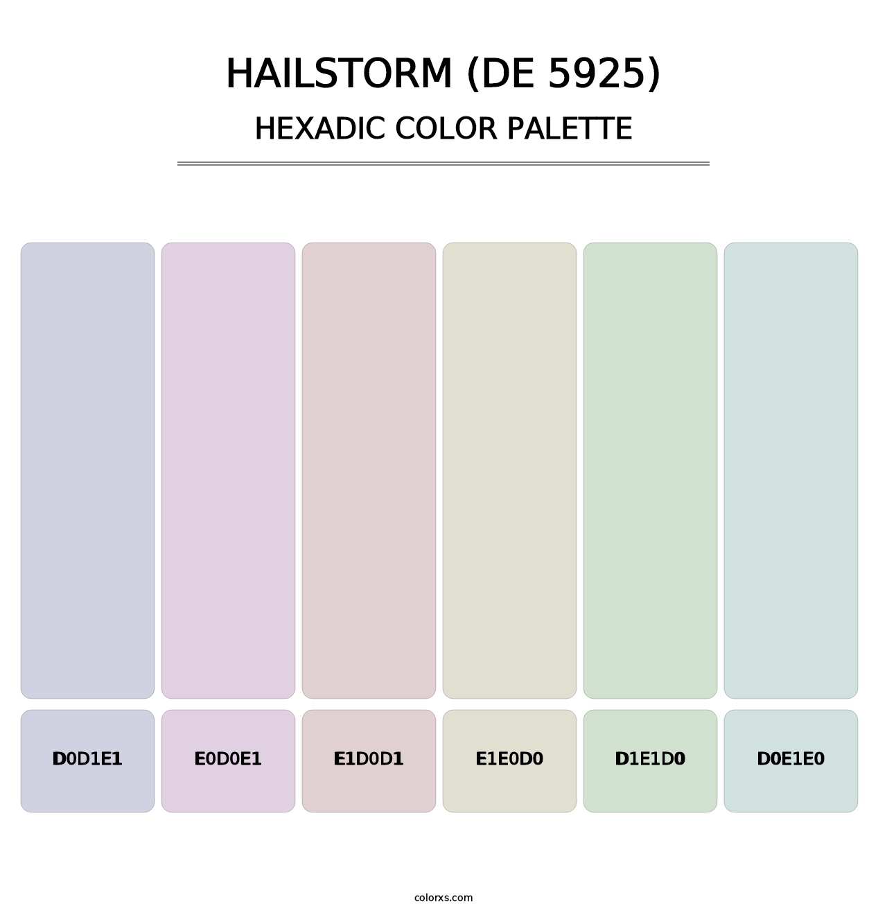 Hailstorm (DE 5925) - Hexadic Color Palette