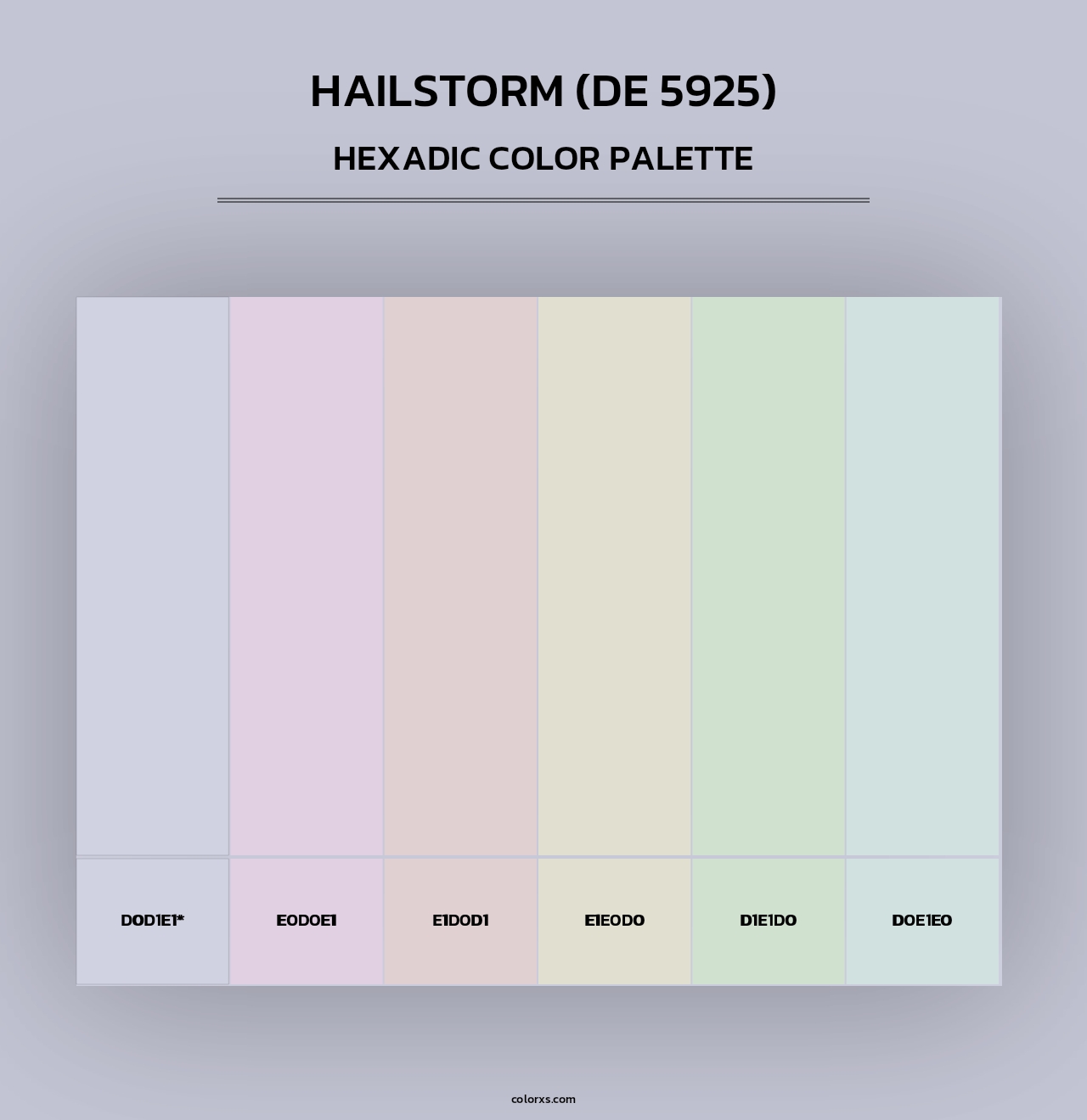 Hailstorm (DE 5925) - Hexadic Color Palette