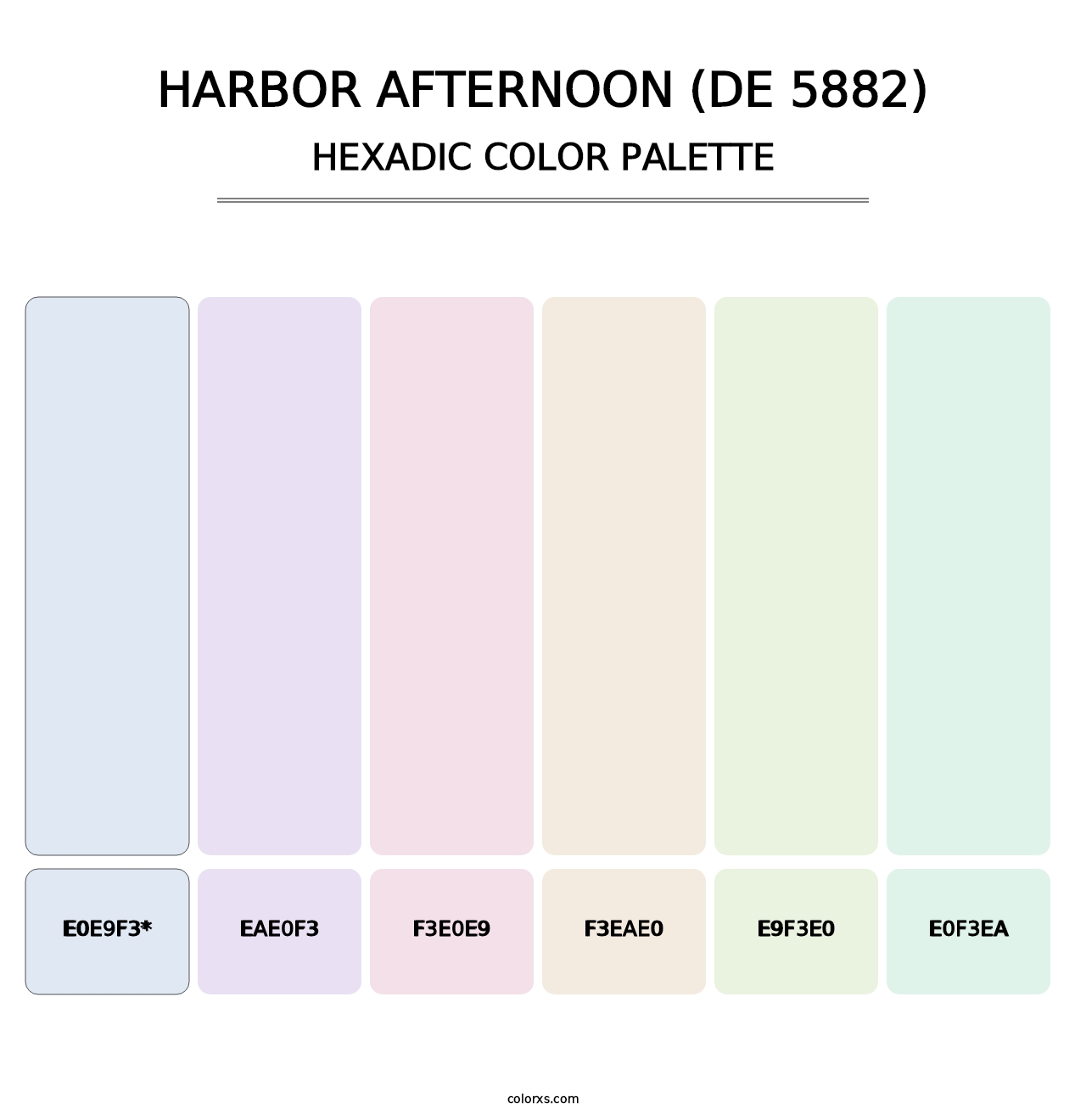 Harbor Afternoon (DE 5882) - Hexadic Color Palette