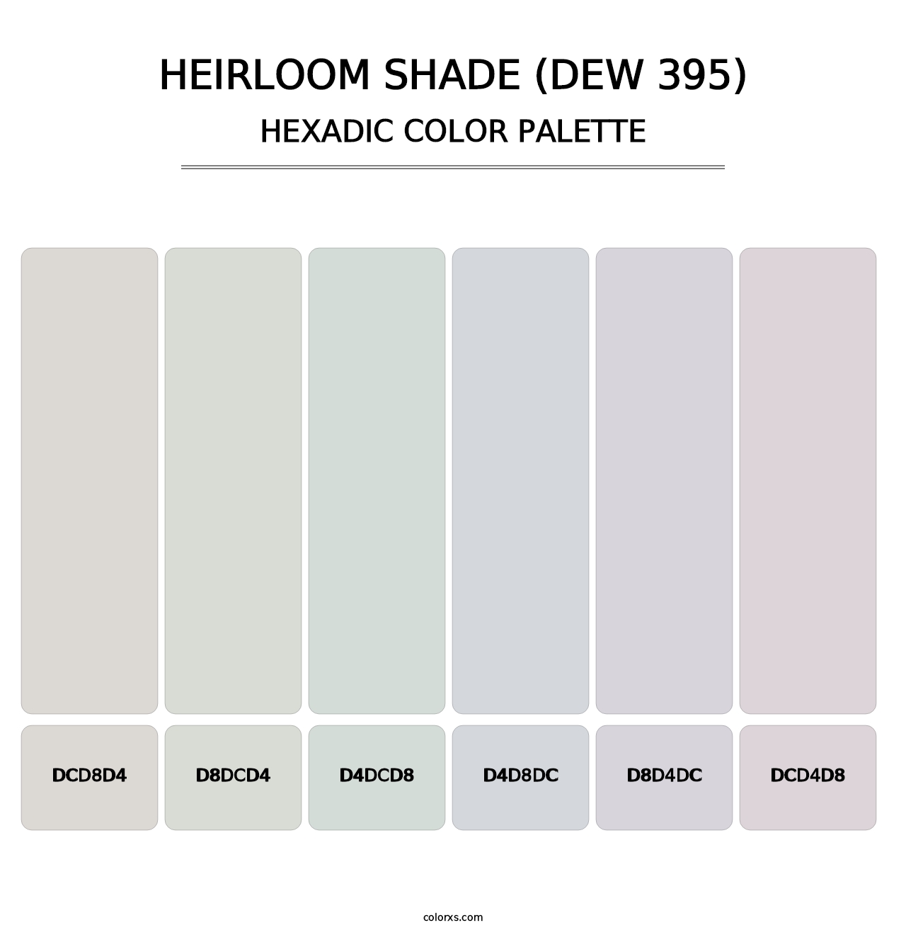 Heirloom Shade (DEW 395) - Hexadic Color Palette