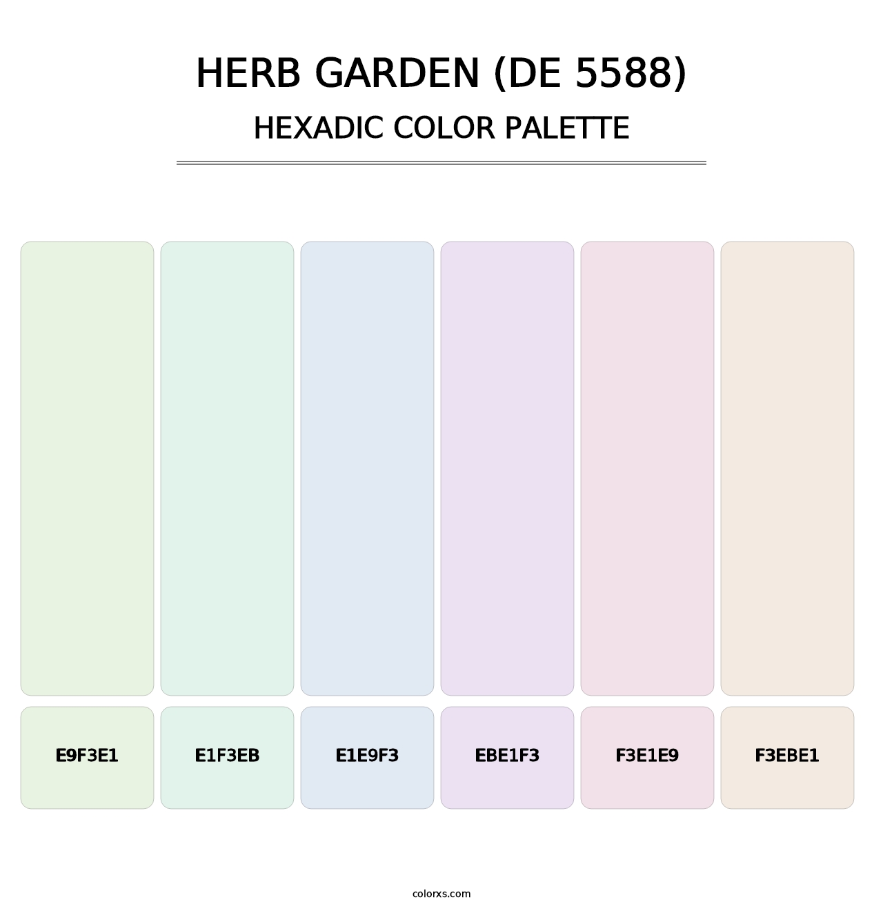 Herb Garden (DE 5588) - Hexadic Color Palette
