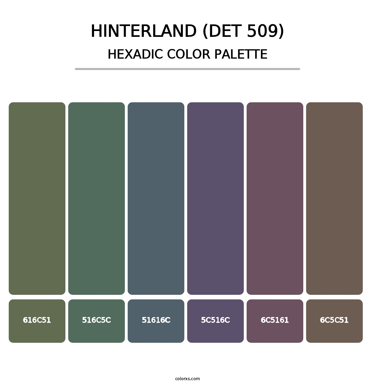 Hinterland (DET 509) - Hexadic Color Palette