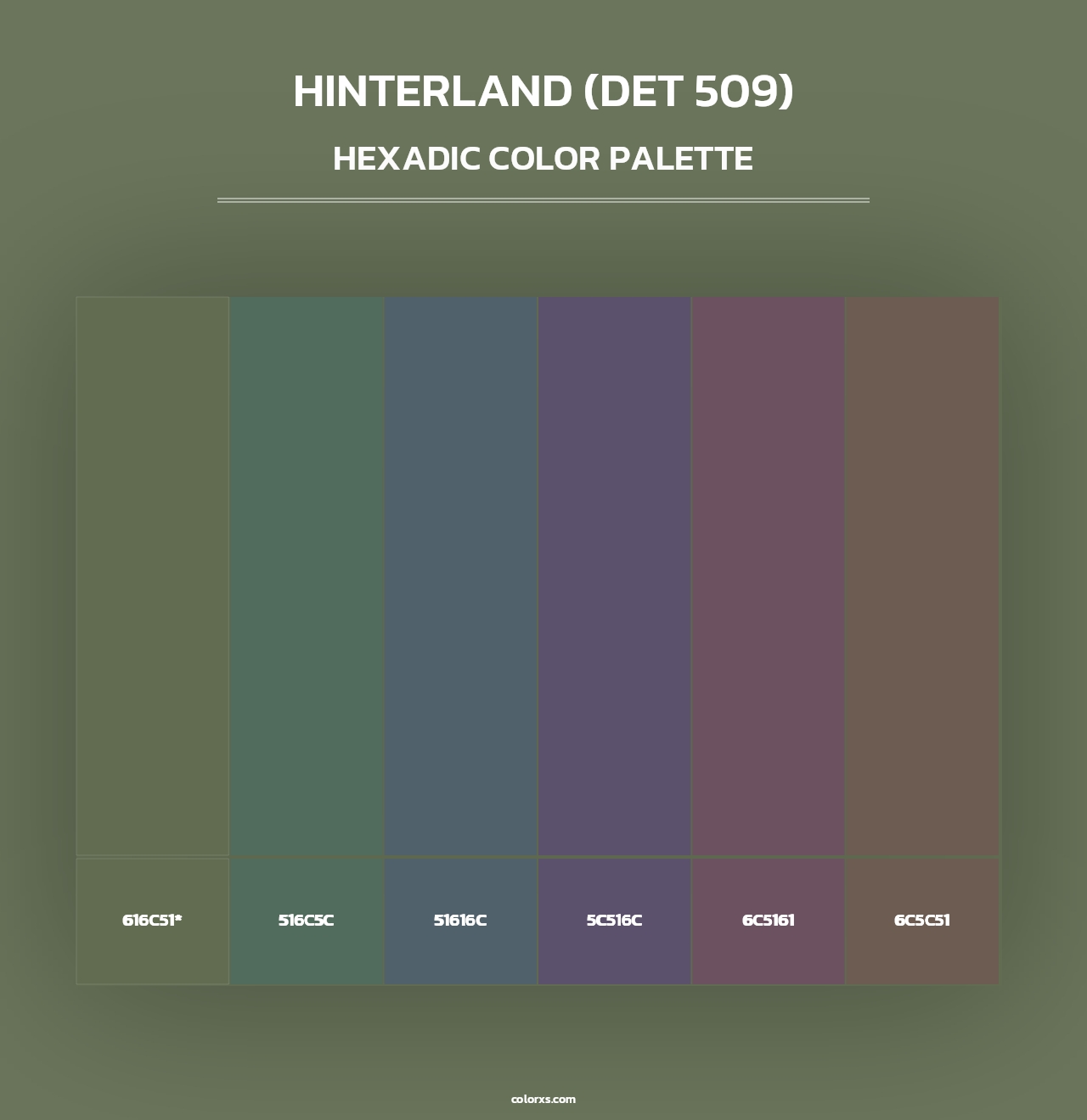 Hinterland (DET 509) - Hexadic Color Palette