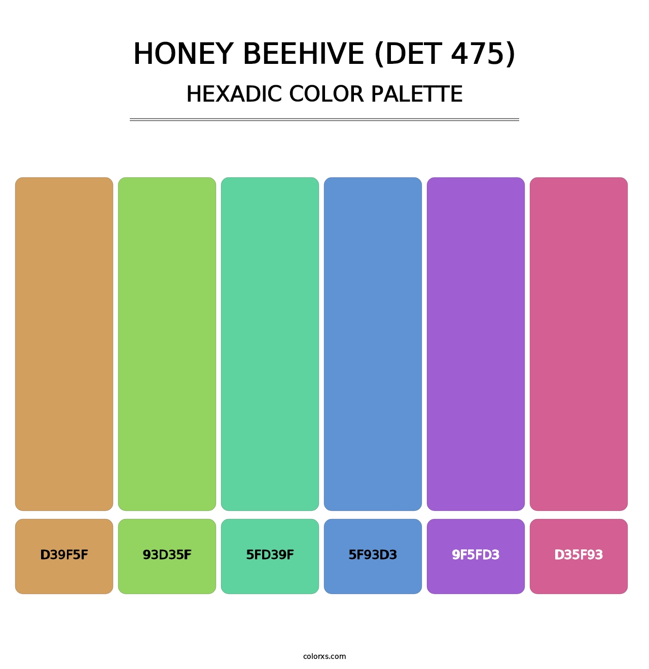 Honey Beehive (DET 475) - Hexadic Color Palette
