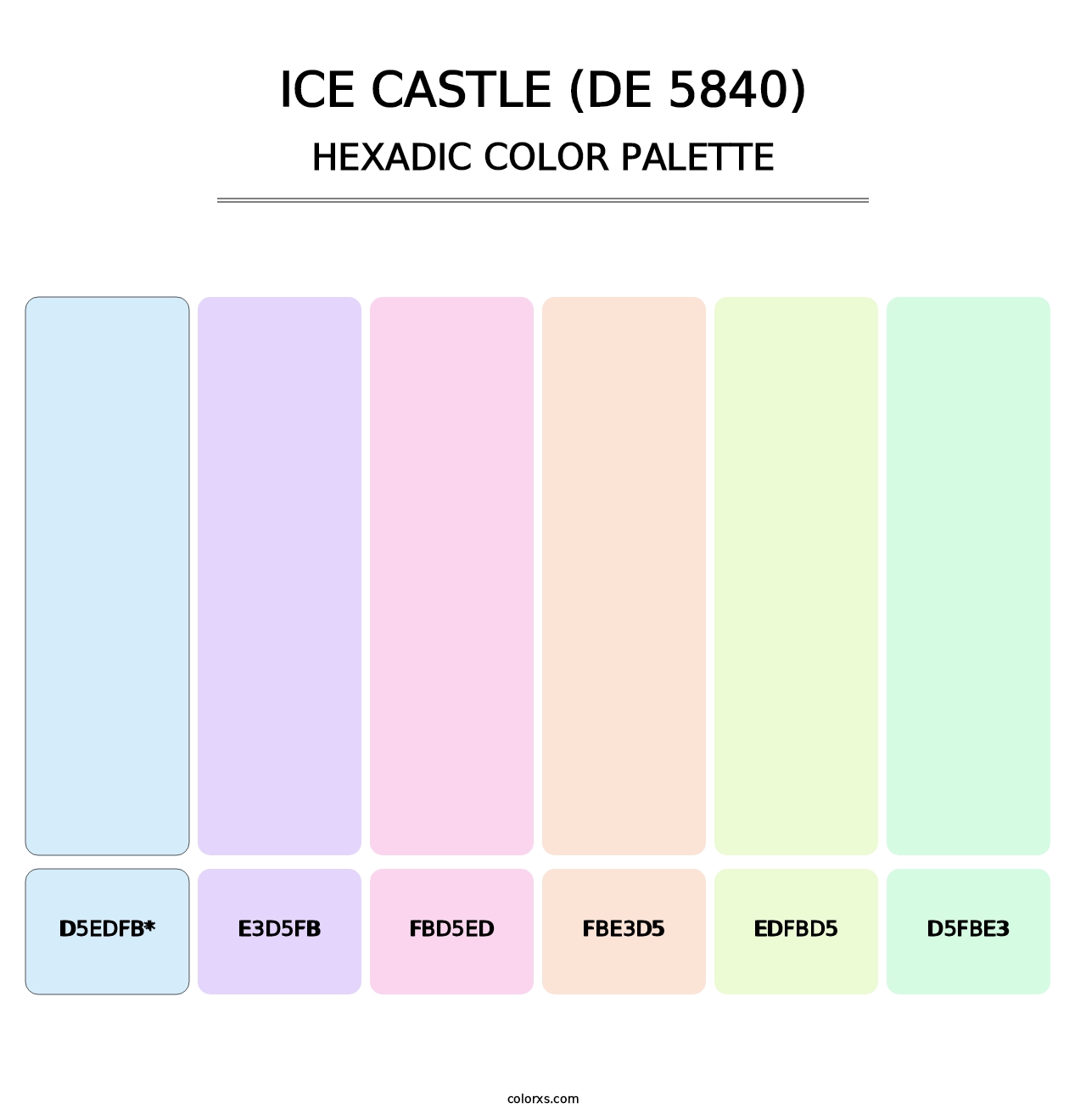 Ice Castle (DE 5840) - Hexadic Color Palette