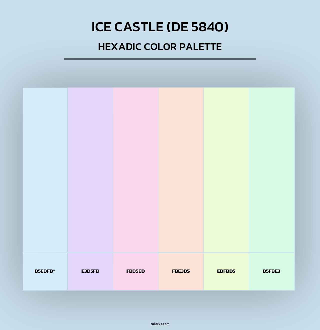 Ice Castle (DE 5840) - Hexadic Color Palette