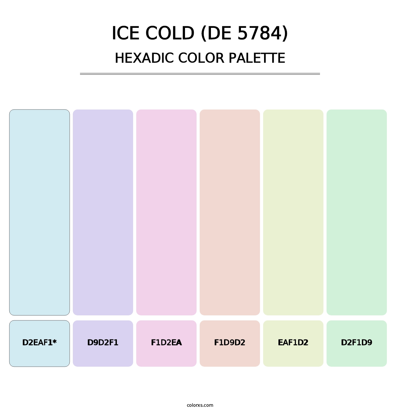 Ice Cold (DE 5784) - Hexadic Color Palette