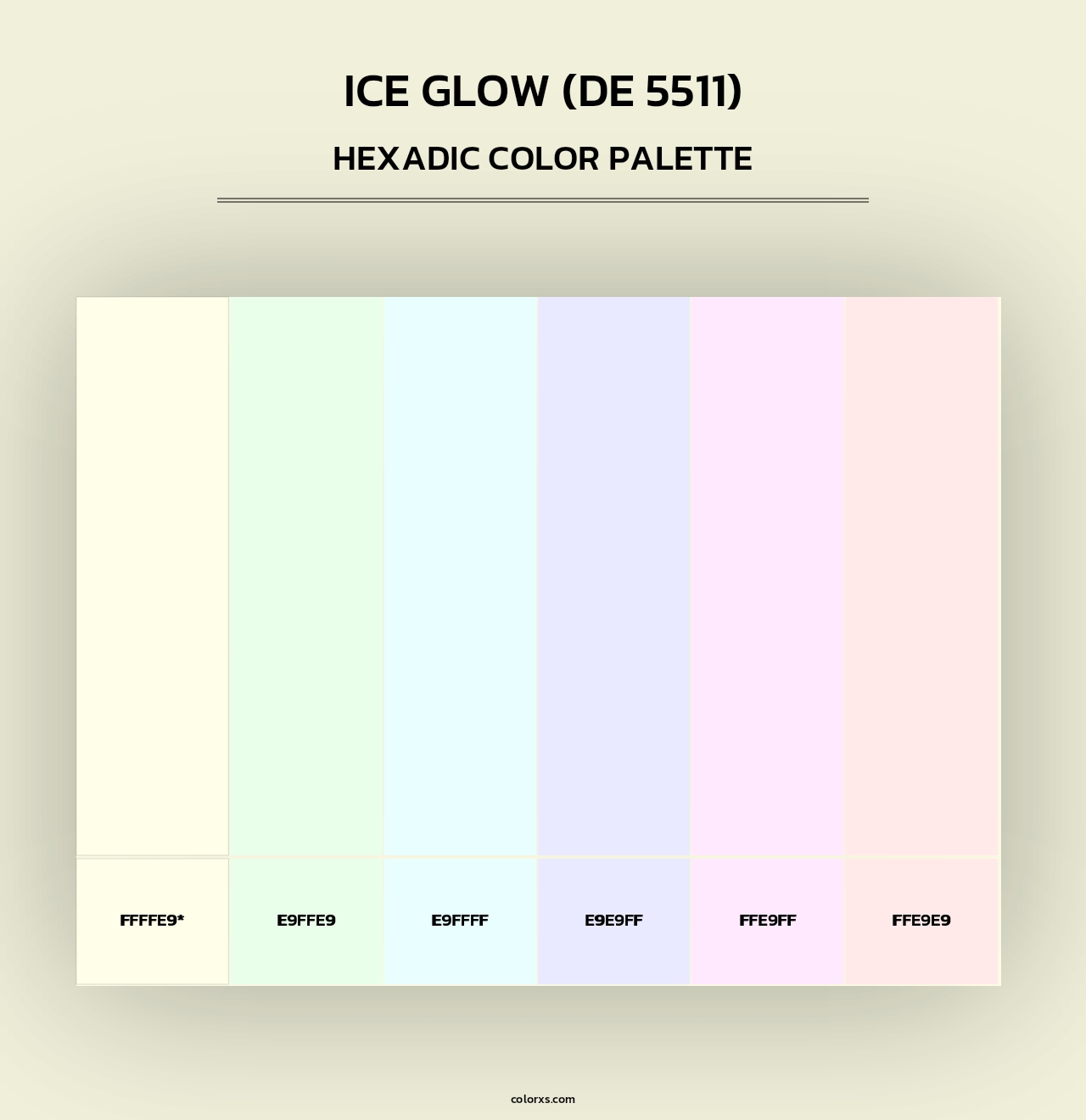 Ice Glow (DE 5511) - Hexadic Color Palette