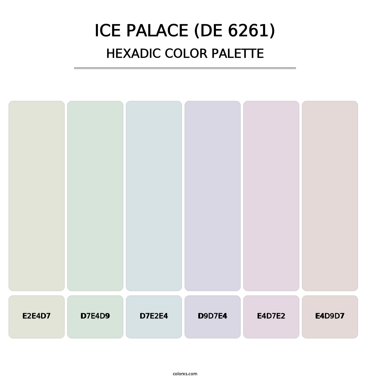 Ice Palace (DE 6261) - Hexadic Color Palette