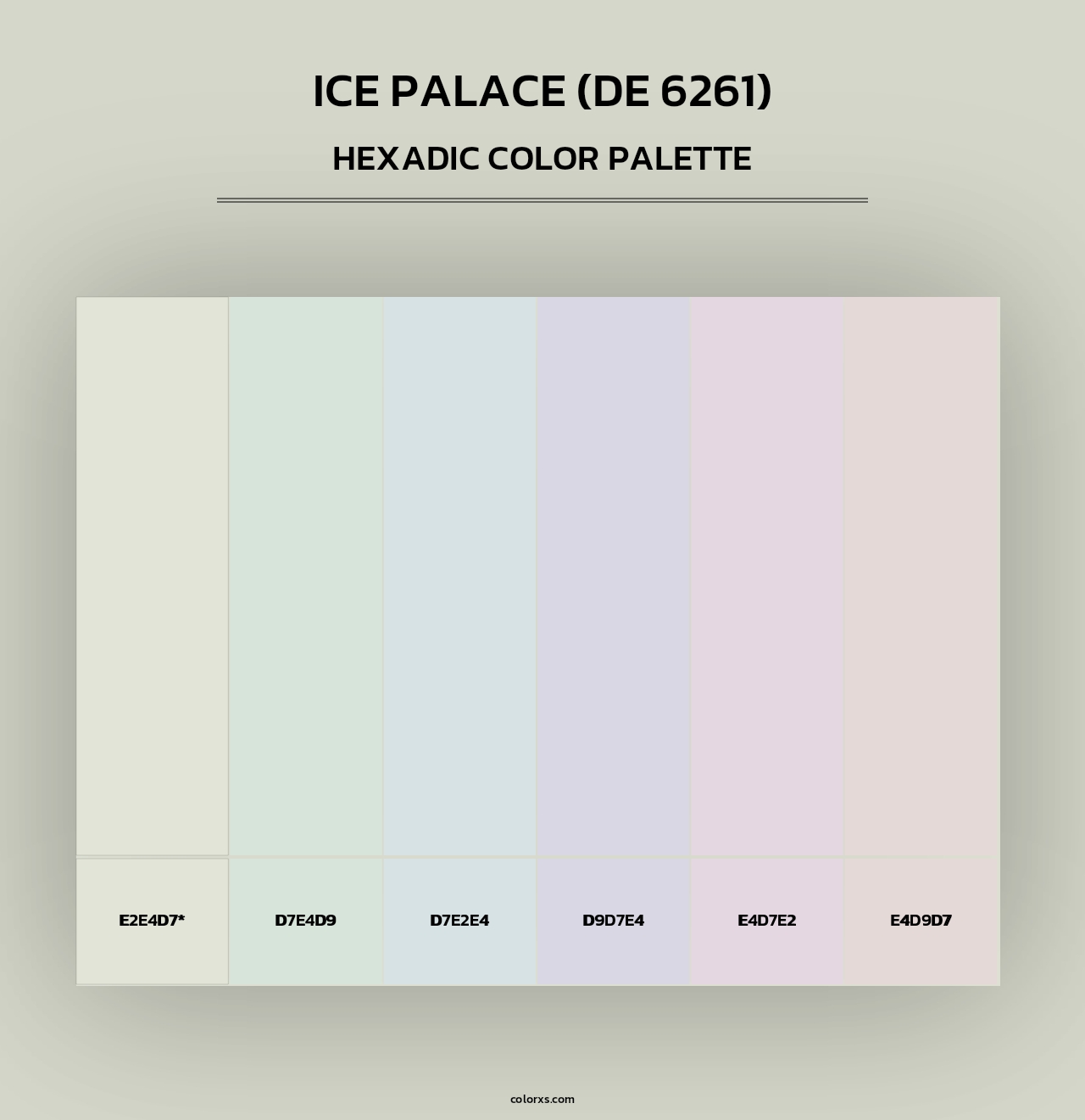 Ice Palace (DE 6261) - Hexadic Color Palette